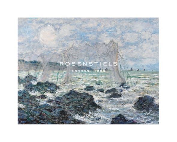 Claude Monet Hand Numbered Limited Edition Print on Paper :"Fishing Nets at Pourville, 1882"