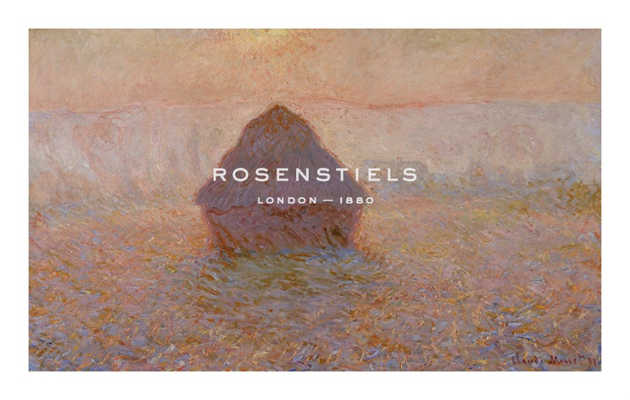 Claude Monet Hand Numbered Limited Edition Print on Paper :"Grainstack, Sun in the Mist"