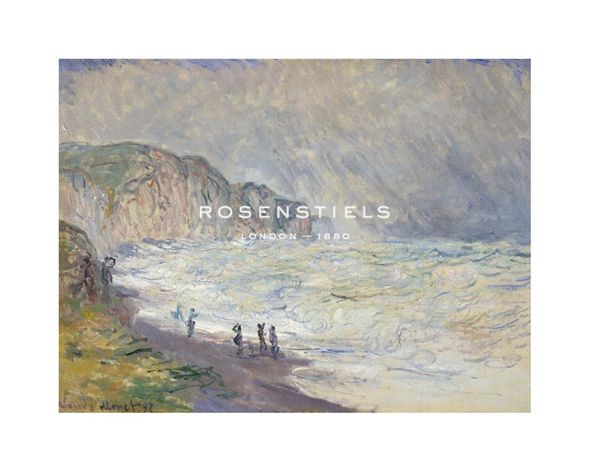 Claude Monet Hand Numbered Limited Edition Print on Paper :"Heavy Sea at Pourville, 1897"
