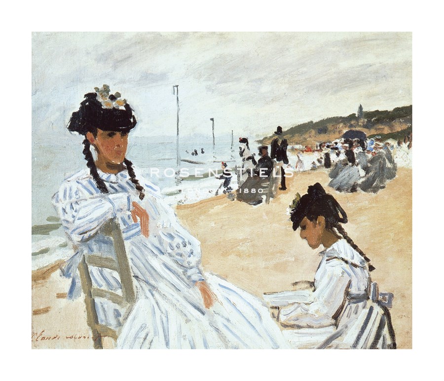 Claude Monet Hand Numbered Limited Edition Print on Paper :"La Plage a Deauville"