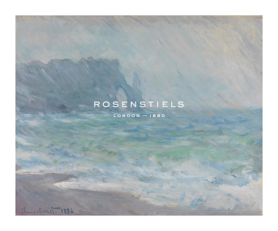 Claude Monet Hand Numbered Limited Edition Print on Paper :"Rainfall, Etretat, 1886"