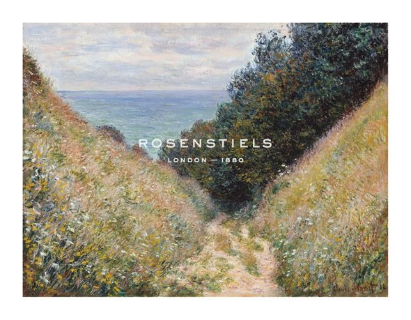 Claude Monet Hand Numbered Limited Edition Print on Paper :"Road at La Cavee, Pourville, 1882"
