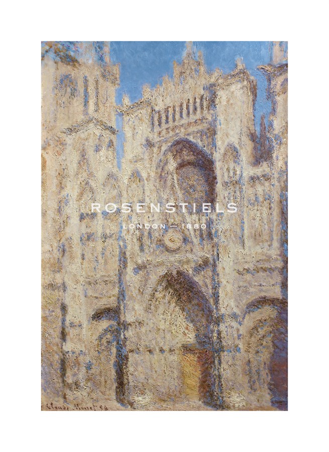 Claude Monet Hand Numbered Limited Edition Print on Paper :"Rouen Cathedral. The portal and the Tour Saint-Romain, Full Sun, 1893"