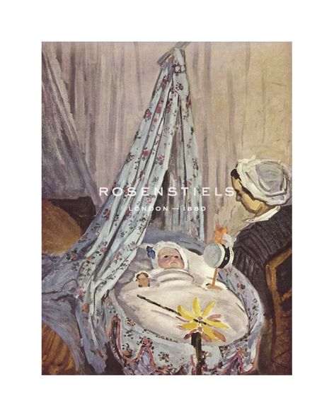 Claude Monet Hand Numbered Limited Edition Print on Paper :"The Cradle - Camille with the Artist's Son Jean, 1867"