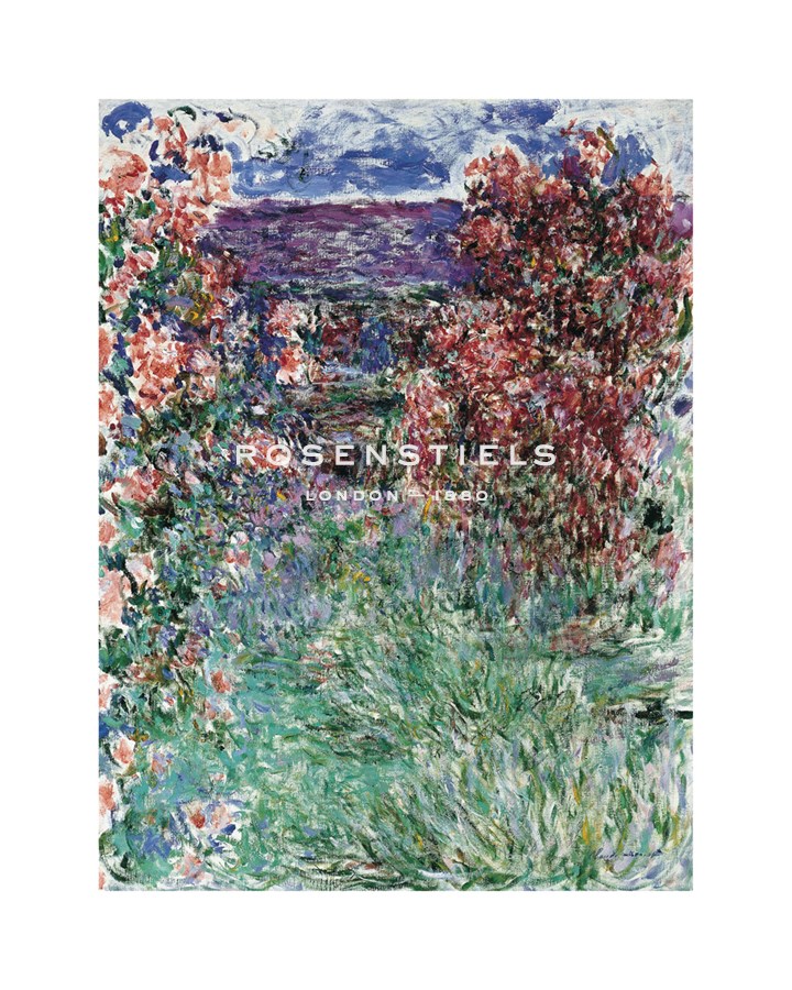 Claude Monet Hand Numbered Limited Edition Print on Paper :"The House Among the Roses, 1925"
