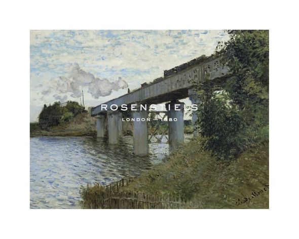 Claude Monet Hand Numbered Limited Edition Print on Paper :"The Railway Bridge at Argenteuil, c.1873-1874"