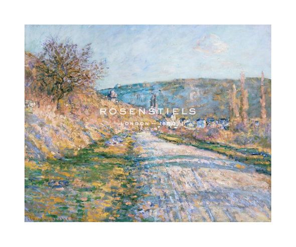 Claude Monet Hand Numbered Limited Edition Print on Paper :"The Road to Vetheuil, 1879"