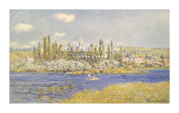 Claude Monet Hand Numbered Limited Edition Print on Paper :"The Seine at Vetheuil"