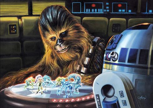 Claudio Aboy Star Wars Limited Edition Art:"Intense Match"