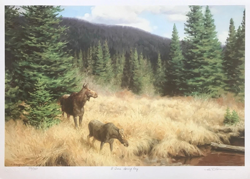 Claudio D'angelo Artist Hand-signed Limited Edition Lithograph: "A FINE SPRING DAY"