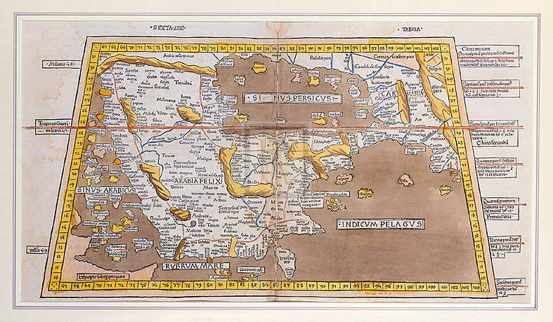 Claudius Ptolemy Hand Numbered Limited Edition Print on Paper :"Sexta Asiae Tabula, 1482"