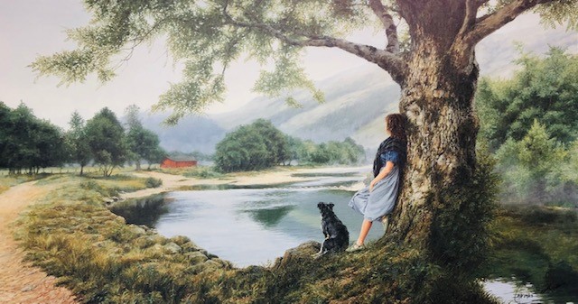 Colin Poole Signed by the Artist Limited Edition Paper Lithograph:"Where the Heart Is"