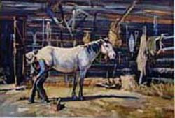 Conrad Schwiering Hand Signed Publisher Proof Lithograph:"Shoe Shop"