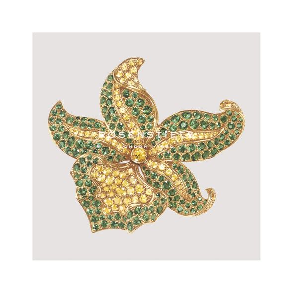 Continental School Hand Numbered Limited Edition Print on Paper :"Bejeweled Flower"
