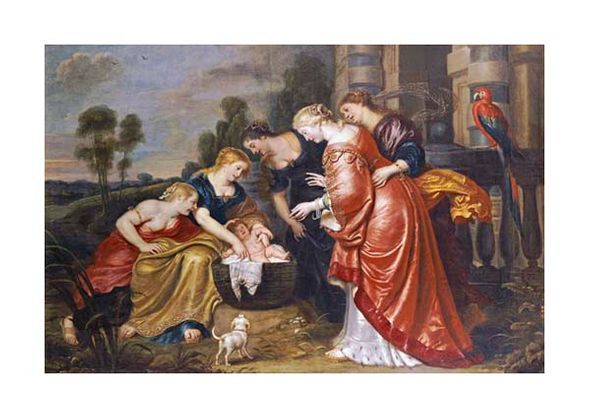 Cornelis De Vos Fine Art Open Edition Gicl&eacute;e:"The Finding of Moses"