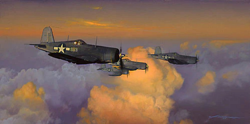 Craig Kodera Counter Signed Limited Edition Print:"Pacific Morning: Black Sheep on The Prowl"