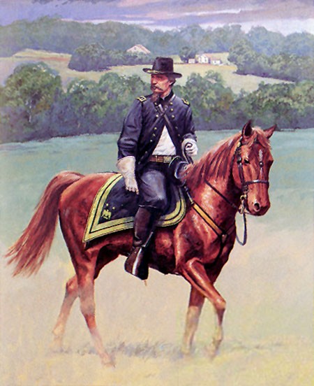 DALE GALLON 12X16 Secondary Market Art: "WINFIELD S HANCOCK"