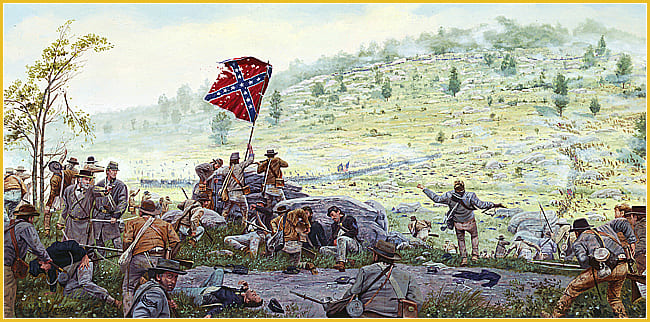 DALE GALLON 16X32 Secondary Market Art: "LITTLE ROUND TOP VALLE"