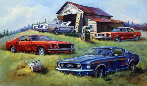 Dale Klee Print- Limited Edition:"Wild Horses"