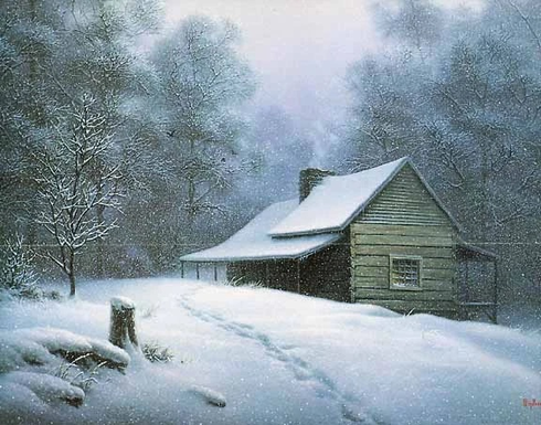 Dalhart Windberg Limited Edition Lithograph: "Cozy Mountain Retreat" Dalhart Windberg Limited Edition Lithograph: "Cozy Mountain Retreat"