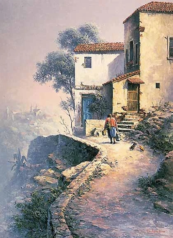 Dalhart Windberg Limited Edition Lithograph: "Familiar Earthly Task" Dalhart Windberg Limited Edition Lithograph: "Familiar Earthly Task"