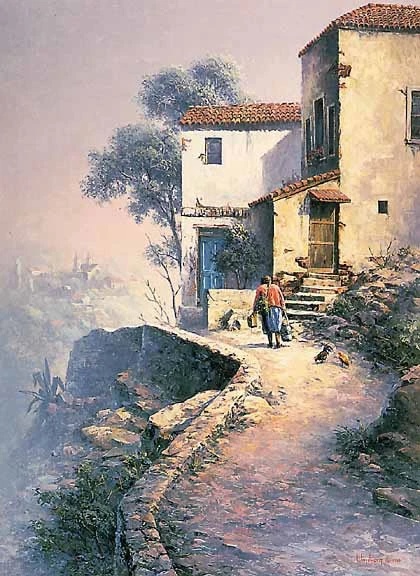 Dalhart Windberg Limited Edition Lithograph: "Familiar Earthly Task"