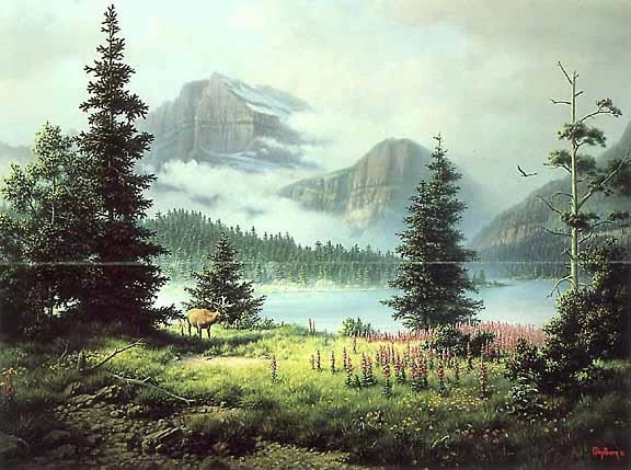 Dalhart Windberg Limited Edition Lithograph: "Majestic Highlands"