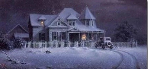 Dalhart Windberg Signed Limited Edition  Lithograph: "Quiet Embrace of the Season"