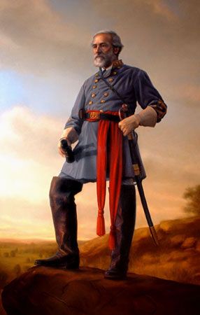 Dan Dos Santos Handsigned & Numbered Limited Edition Canvas:"General Robert E. Lee"