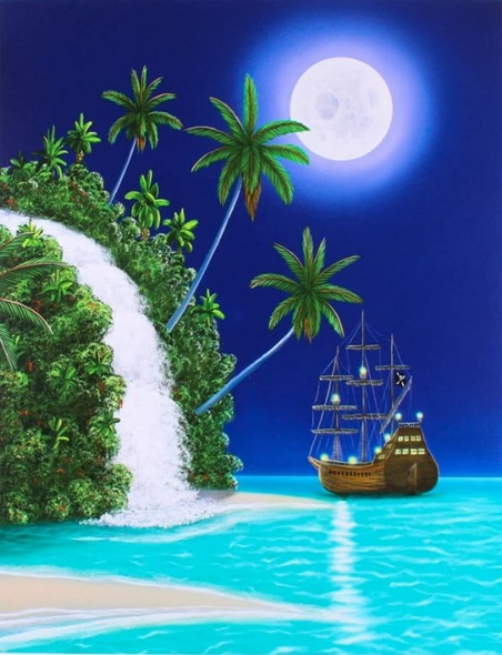 Dan Mackin Signed Limited Edition Gicl�e Print on Paper: "Pirates Cove"