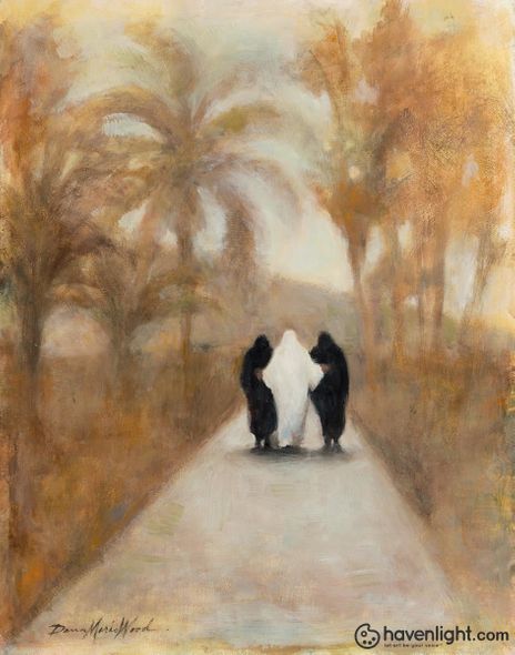 Dana Mario Wood Fine Art Canvas Giclee: "The Believers"