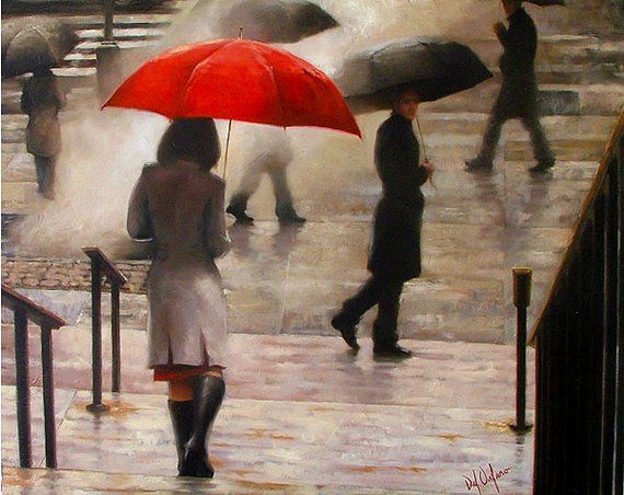 Daniel Del Orfano Limited Edition Hand Embellished Giclee on Canvas:"A Passing Glimpse"