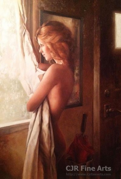 Daniel Del Orfano Limited Edition Hand Embellished Giclee on Canvas:"Waiting"
