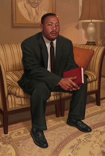 Daniel Dos Santos Handsigned & Numbered Limited Edition Giclee Canvas:"Dr. Martin Luther King Jr."