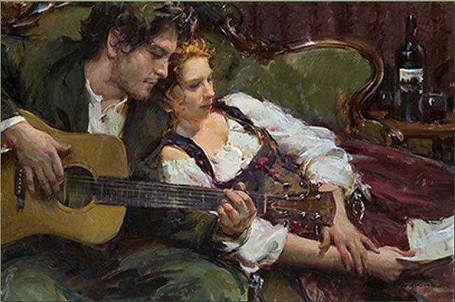 Daniel F. Gerhartz Hand Signed and Numbered Limited Edition Canvas Giclee: "The Ballad"