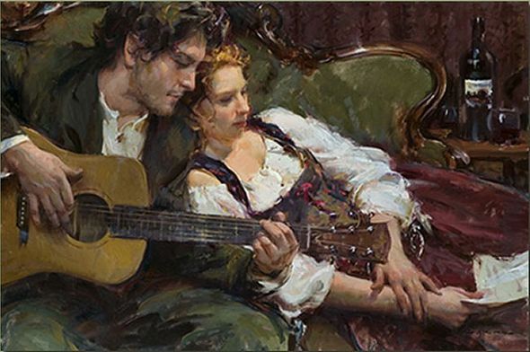 Daniel F. Gerhartz Hand Signed and Numbered Limited Edition Canvas Giclee: "The Ballad"