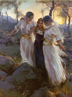 Daniel Gerhartz Handsigned and Numbered Limited Edition Giclee on Canvas : "Hind's Feet on High Places"