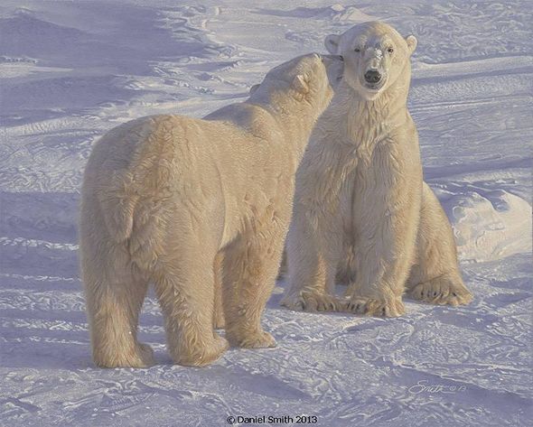 DANIEL SMITH 23X35 Secondary Market Art: "SEASONS GREETINGS GCNV"