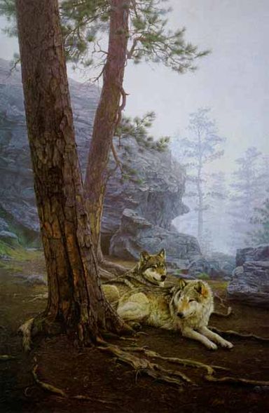 DANIEL SMITH 31X21 Secondary Market Art: "GUARDIAN OF DEN PRS"