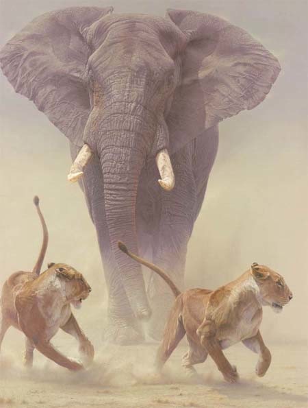 Daniel Smith 52x40 Artist Signed Limited Edition Canvas Giclee:"Zero Tolerance"
