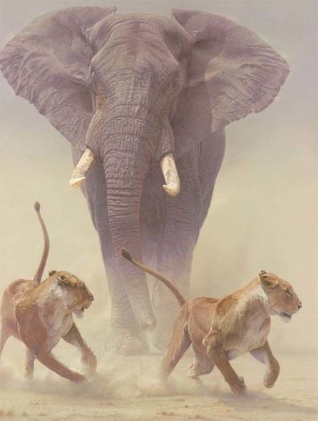 Daniel Smith 52x40 Artist Signed Limited Edition Canvas Giclee:"Zero Tolerance"