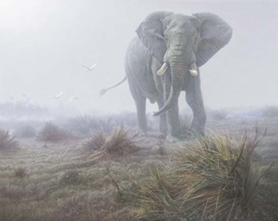 Daniel Smith Limited Edition 40x50 Canvas Giclee:"Denizen of the Mist "