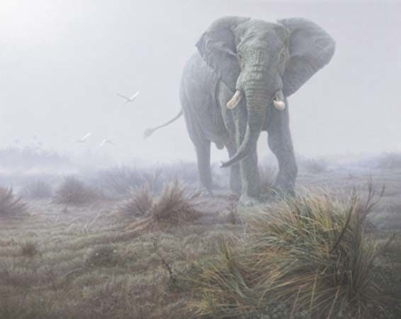 Daniel Smith Limited Edition 40x50 Canvas Giclee:"Denizen of the Mist "