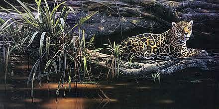 DANIEL SMITH  Secondary Market Art: "EMERALD FOREST JAGUAR"