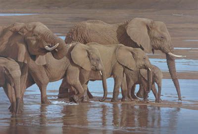 DANIEL SMITH  Secondary Market Art: "RIVERBANK PROCESSION"
