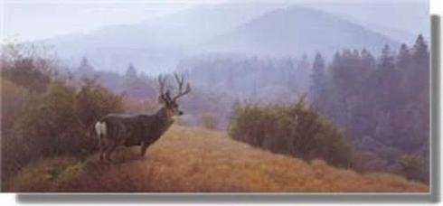 Daniel Smith Signed and Numbered Limited Edition  Lithograph: "Autumn Haze Mule Deer"