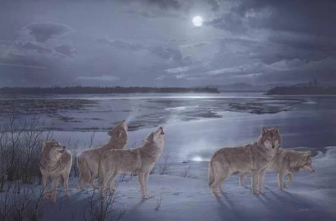 Daniel Smith Signed and Numbered Limited Edition  Lithograph: "Moon Song"