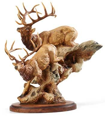 Danny Edwards Elk Sculpture: "Back Country"
