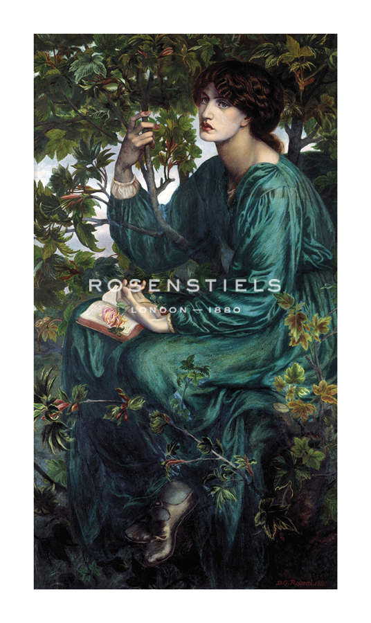 Dante Gabriel Rossetti Hand Numbered Limited Edition Print on Paper :"The Day Dream, 1880"