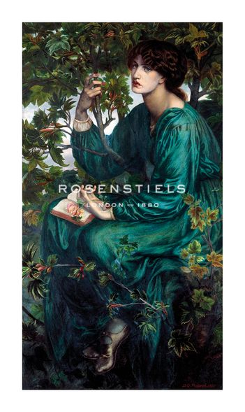 Dante Gabriel Rossetti Hand Numbered Limited Edition Print on Paper :"The Day Dream, 1880"